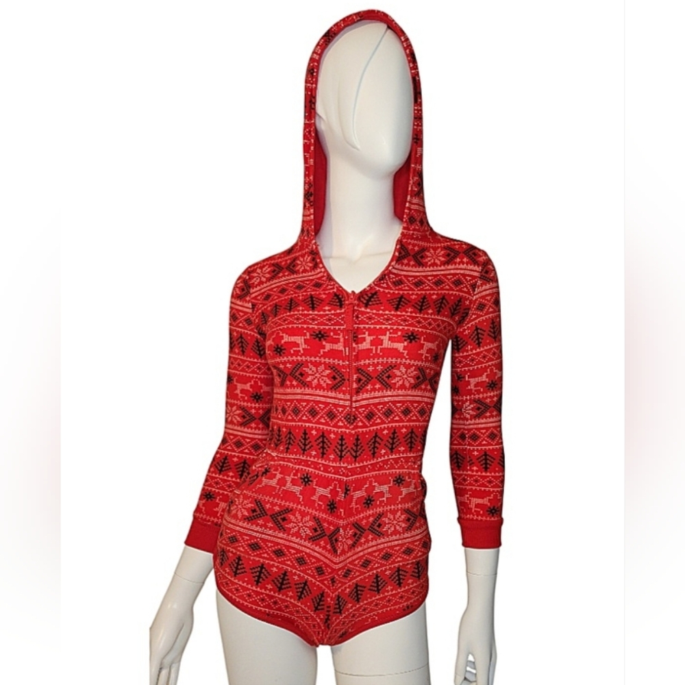 Christmas Sleepwear Romper with hood size S